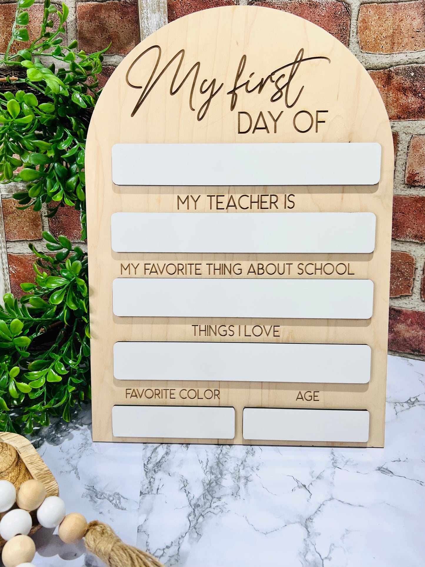 First and Last Day of School Wood Sign – A Fun and Functional Keepsake