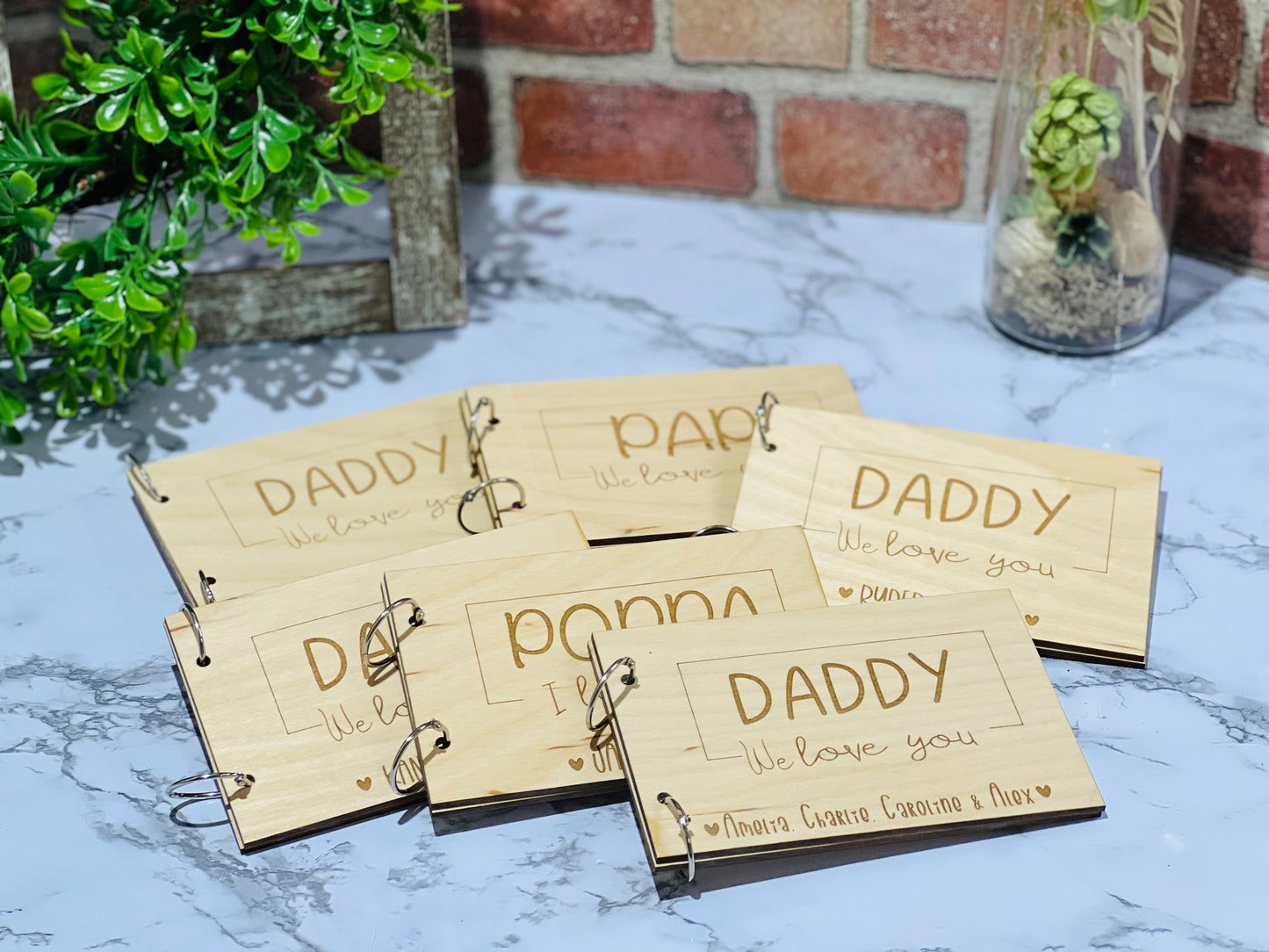 Personalized Wooden Picture Album – A Sentimental Gift for Dad or Grandpa