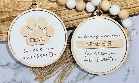 Personalized Tribute for a Loved One or Beloved Pet Ornament