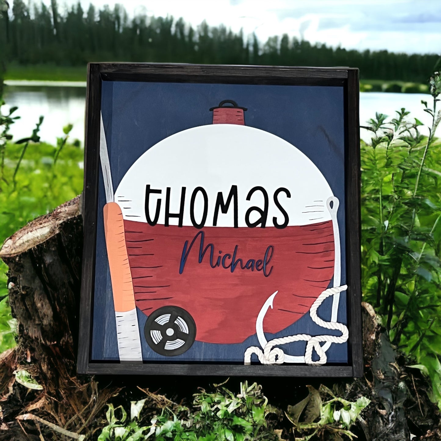 Personalized Fishing-Themed Nursery Sign