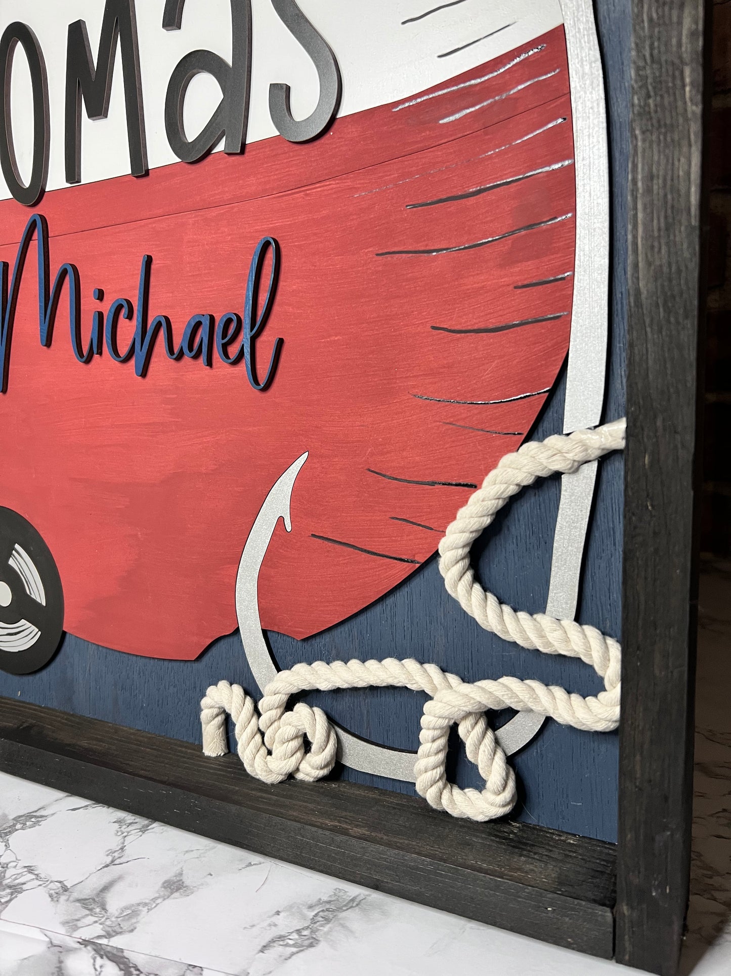 Personalized Fishing-Themed Nursery Sign