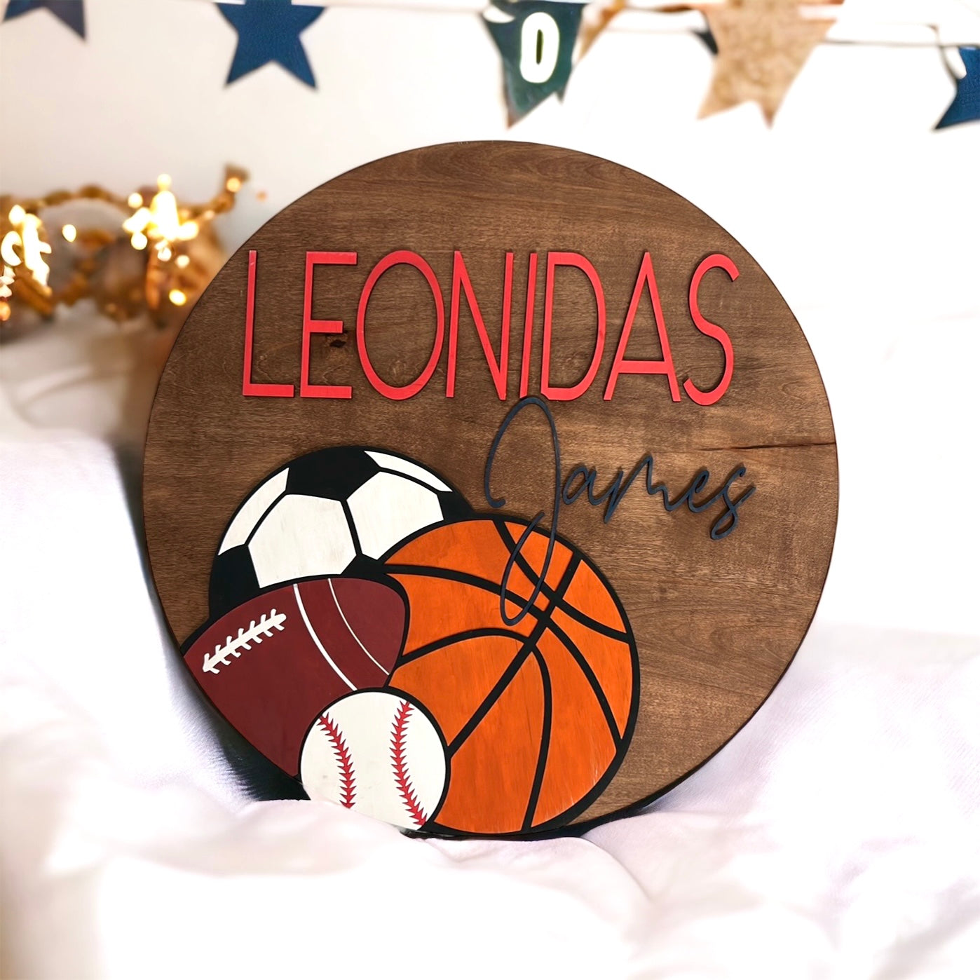 Sports Theme Nursery Sign