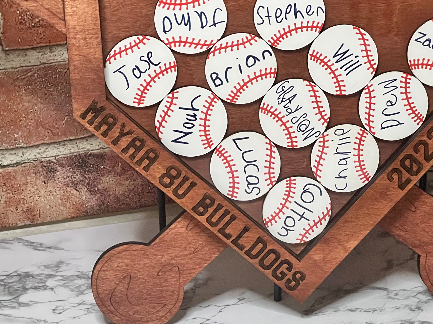 Baseball Home Plate and Bat Coaches Gift – Perfect for Coaches, Team Sponsors, and Dedicated Team Parents