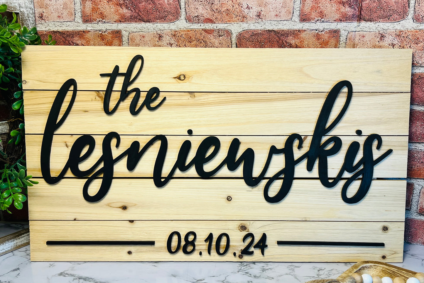 Custom Personalized Family Name Sign – A Timeless Tribute to Your Family